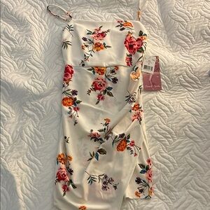 Emerald Sundae Floral Spaghetti Strap Dress